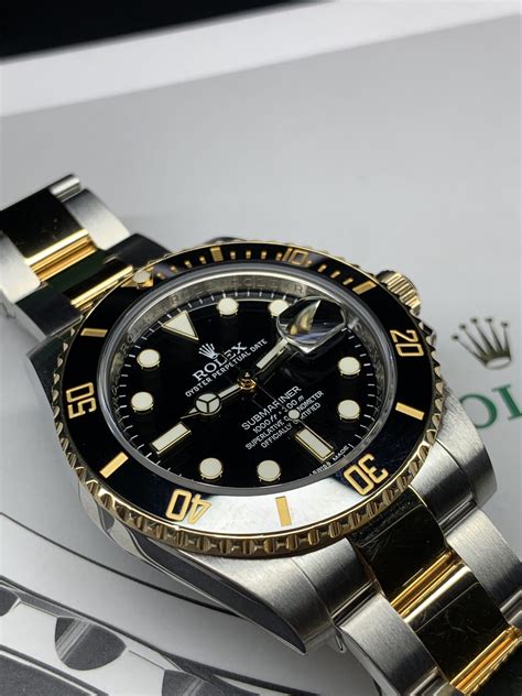 rolex 18k yellow gold & ss submariner|rolex daytona white gold price.